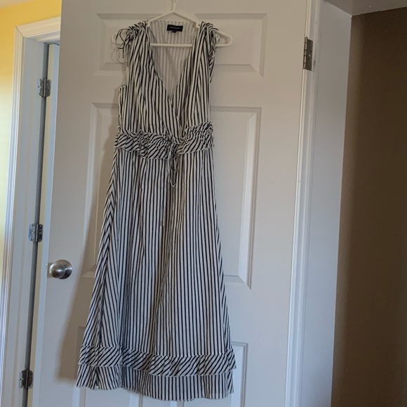 ROBERT RODRIGUEZ Mariel Stripe Midi Dress - Picture 4 of 12